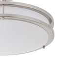 thumbnail image 5 of Lucere 16'' Modern LED Semi Flush Mount Ceiling Light Fixture ,Brushed Nickel Ceiling Light, 4000K Cool White, Dimmable, CETL Listed, Modern Lamps for Living Room, 5 of 14