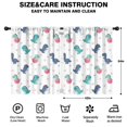 thumbnail image 2 of Blackout Kids Curtains,White Cartoon Dinosaurs Eggs Pattern Childrens Insulated Curtains Set Of 2,Bedroom Essentials,Toddler Room Decor 42"x54", 2 of 5