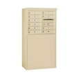 thumbnail image 3 of 6 Door High Free-Standing 4C Horizontal Mailbox with 10 Doors in Sandstone with Private Access, 3 of 4