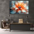 thumbnail image 6 of Mudket Framed Canvas Wall Art Ready to Hang, Gold Trim Flower Print, Floral Wall Decor Canvas Artwork for Living Room Bedroom Wedding Office, Bloom Pictures - 12"L x 8"W, 6 of 10