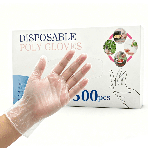 MEKBOK Disposable Gloves 500-pack - BPA & Latex Free - Gloves Disposable Latex Free - For Food Handling - Food Safe - For Cooking