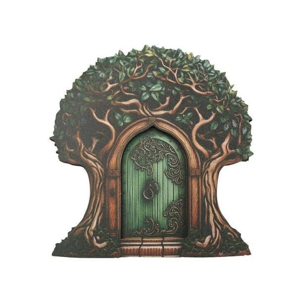 Puertas de hadas para árboles,puerta de hadas en miniatura para exteriores,decoración de árboles,accesorios de jardín
