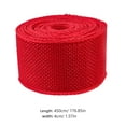 thumbnail image 2 of 2 Rolls Imitation Linen Webbing Wedding Decor Garland Christmas Ribbon for Crafts DIY Bow Burlap Natural Red Polyester, 2 of 6