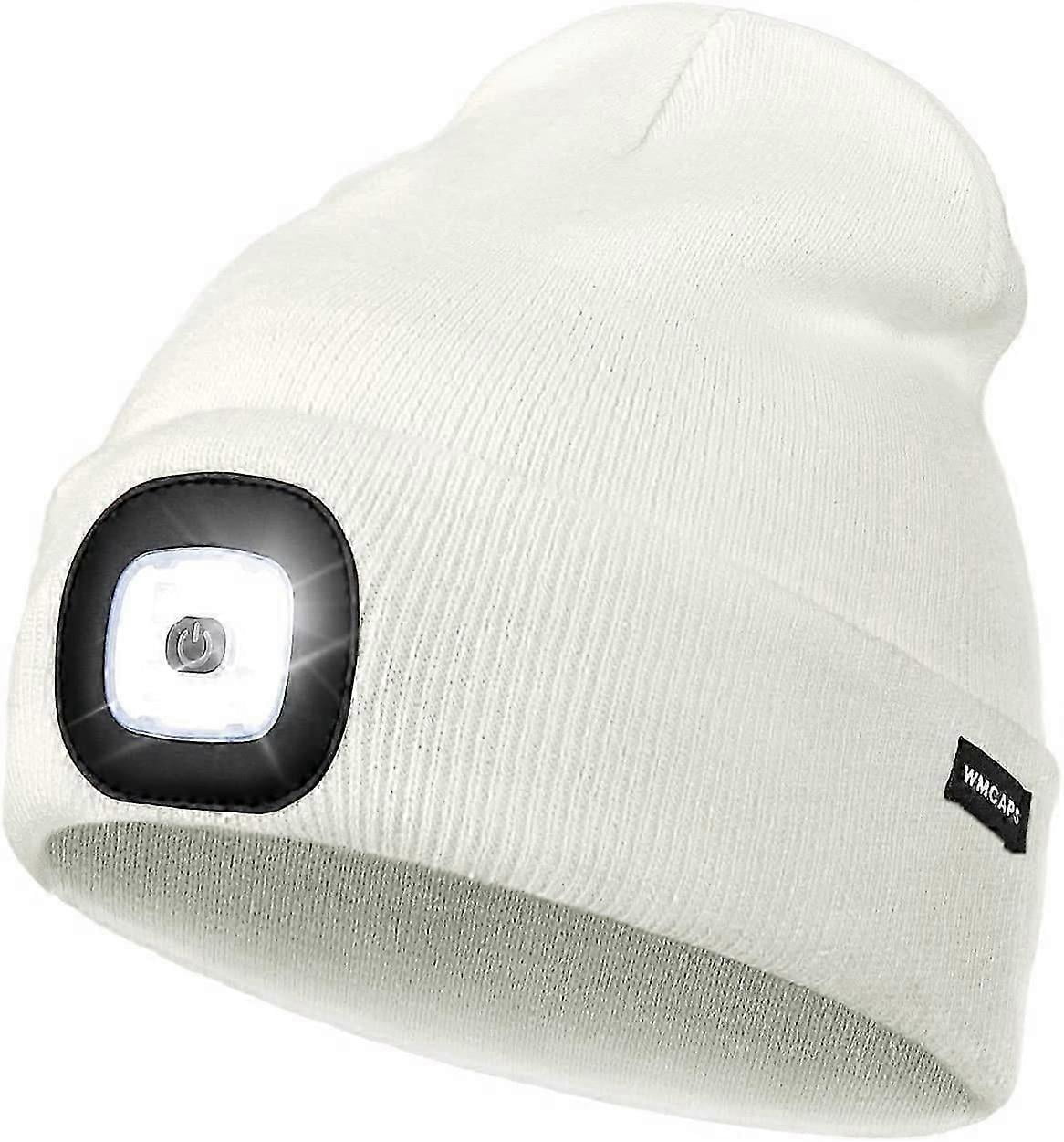 Gorro Con Tapa Led Recargable De Luz, Acrílico Suave | Envío Gratis