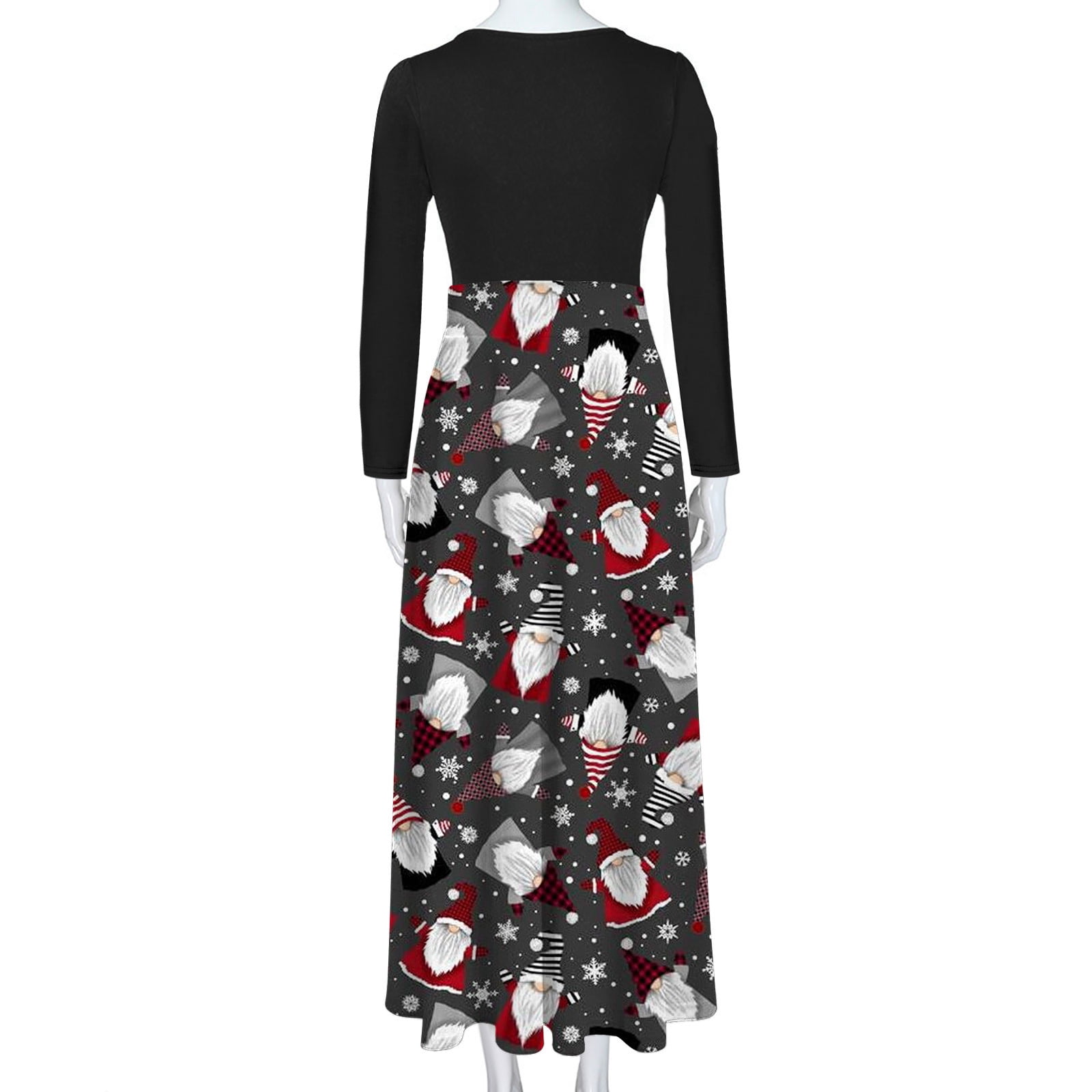 Christmas Dress Adult Women's Christmas Dress - Long Sleeve Crew Neck Form- Fitting Cocktail Dress With Holiday Print Holiday Party Dress