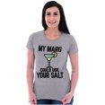 thumbnail image 4 of My Margarita Could Use Your Salt Womens Slim Fit Graphic Tee Brisco Brands S, 4 of 5