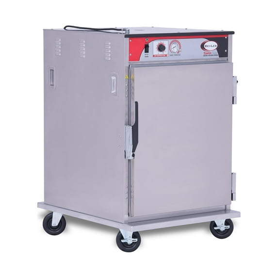 BevLes Temper Select - Pass Thru 1/2 Size Heated Holding Cabinet, Universal Width, 230V, in Silver (HTSS44W64-PT)