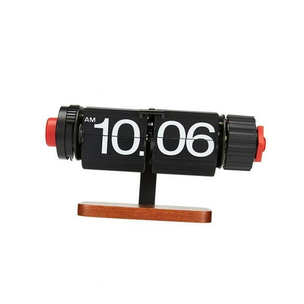 Reloj mecánico con cambio de página automático, reloj despertador, reloj de mesa abatible, reloj digital abatible para el hogar y el dormitorio