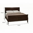 thumbnail image 2 of Queen Size Asian Hardwood Sleigh Bed Frame No Box Spring Needed for Master Bedroom, 2 of 5