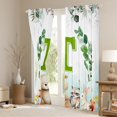 thumbnail image 3 of Feelyou Cartoon Monogrammed T Curtains Pack of 2 (42x84 Each) for Kids, Jungle Raccoon Curtains Blackout, Cute Animal Wildlife Bedroom Curtains, Window Curtains Decor, 3 of 6