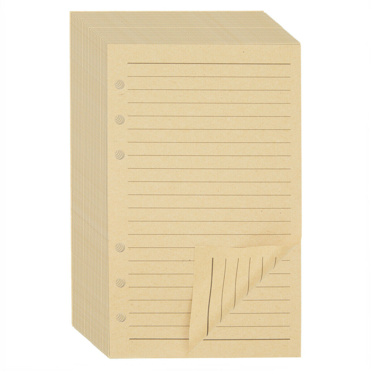 200x A6 6Ring Binder Planner Lined Paper Refill Insert, 400 Pages, 5 x