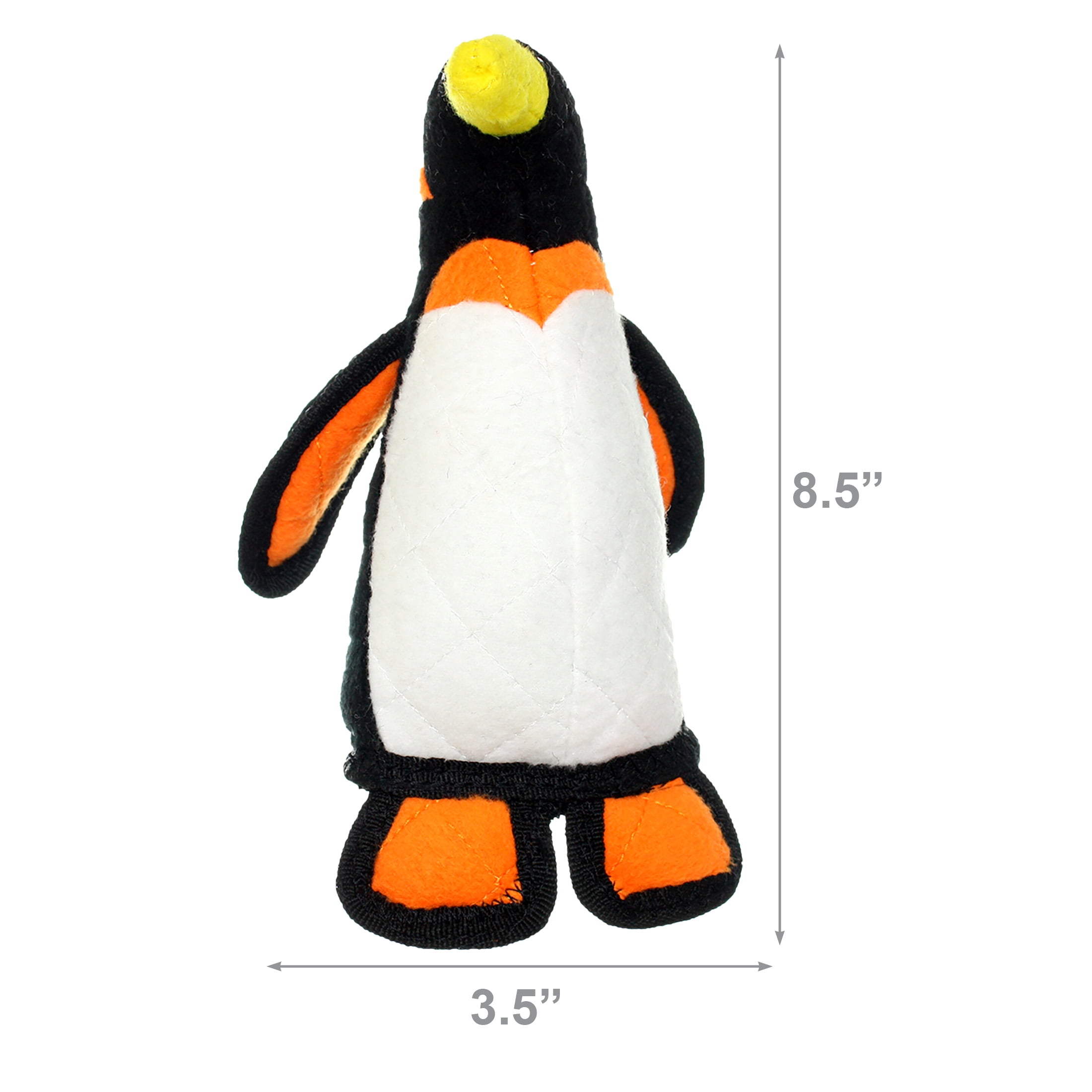 Tuffy Junior Zoo Penguin Durable Plush Dog Toy