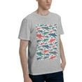 thumbnail image 2 of Bingfone Colorful Shark Men'S Loose Fit Short-Sleeve Pocket T-Shirt, 2 of 7