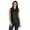 Dark Green, variant on Inkmeso Womens Sleeveless Drawstring Hoodie Tank Top Plain Jersey Tshirt Top