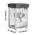 thumbnail image 2 of VEVOR Popcorn Machine, 8oz Stainless Steel Kettle, 800W Commercial Countertop Popcorn Maker, 48 Cups per Batch Theater Style Popper, with 2-Button Control Glass Wall PC Door 1 Scoop 3 Spoons, Black, 2 of 9