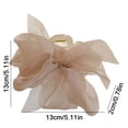 thumbnail image 3 of Clip Mesh Bow Grip Cabello elegante Cabello femenino Gran tamaño Café dulce Sywqhk Libre de BPA, 3 of 3