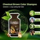 thumbnail image 2 of Herbishh Hair Color Shampoo 10 Sachet +1 Argan Hair Mask Pouch | 3 in 1 Hair Dye | PPD Free | Easy to Use | Gray Coverage | Travel Size | Available in 6 Colors | (Chestnut Brown), 2 of 8