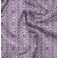 thumbnail image 1 of Soimoi Purple polyester Crepe Fabric Leopard Animal Skin Decor Fabric Printed Yard 52 Inch Wide, 1 of 6