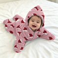 thumbnail image 4 of YunPes Baby Starfish Onesie Full-Zip Soft Plush Footie Jumpsuit Cartoon Graphic One Piece Infant Halloween Christmas Outfits Wearable Blanket, 4 of 5