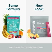 GLP-1 Supplement | Natural GLP-1 Production | GLP 1 Booster Drink Mix to Control Appetite and Cravings | Great Tasting Metabolic Support - Yerba Mate, Garcinia Cambogia, Berberine [Variety, 30ct]