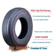 thumbnail image 3 of Free Country Heavy Duty ST205/75R15 10PR Load Range E Steel Belted Radial w/Scuff Guard Trailer Tire, Set of 5, 3 of 6