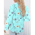 thumbnail image 5 of Zeagoo Womens Blouses Dressy Casual Spring Stripe Long Sleeve Shirts Button Down Tops Fashion, 5 of 5