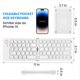 thumbnail image 3 of Mini Teclado Inalámbrico Bluetooth Plegable (Sincroniza Hasta 3 Dispositivos), Teclado Plegable Portátil para Android ,, 3 of 5