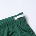 thumbnail image 6 of Lumtrix Men's Swimwear Sexy Swim Trunk Boxer Briefs Beach Bikini Sport Swimsuit Low Square Leg Swim Trunks with Drawstring Dark Green M, 6 of 9
