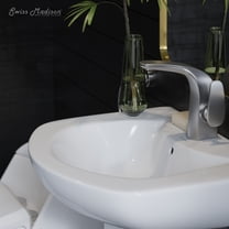 Chateau Single Hole, Single-Handle, Bathroom Faucet in Brushed Nickel