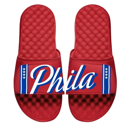 

Men s ISlide Red Philadelphia 76ers Statement Slide Sandals