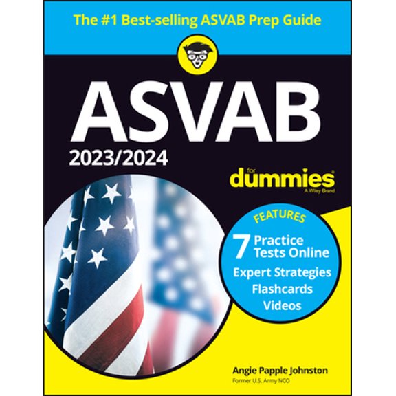 Pre-Owned 2023/2024 ASVAB for Dummies (+ 7 Practice Tests, Flashcards, & Videos Online) (Paperback) 1394179405 9781394179404