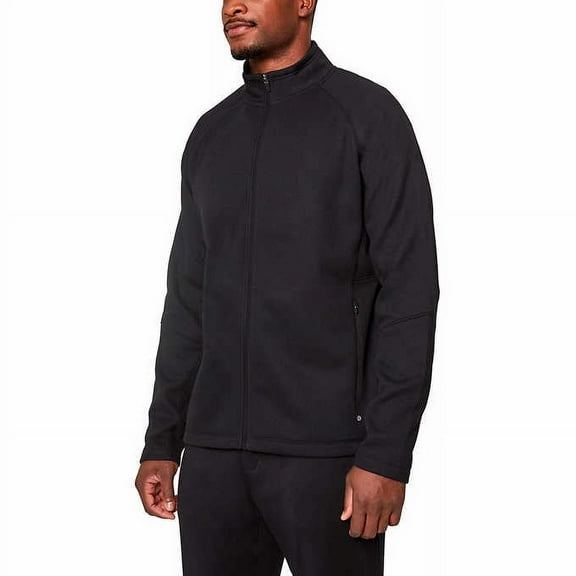 Mondetta Full Zip Men’s Waffle Jacket | Black, Medium