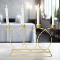 thumbnail image 4 of Metal Taper Candle Holder, 4 in 1 Gold Light Holders for Altar, Living Room, Wedding Decor, 9 inch 23 cm, 4 of 5