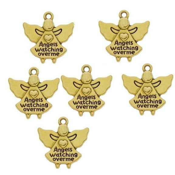 Angels Watching Over Me Gold Charms Pkg of 12