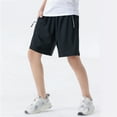 thumbnail image 4 of GYRATEDREAM Boys Athletic Shorts Quick Dry Kids Performance Basketball Shorts with Zipper Pockets 5-14 Years, 4 of 8