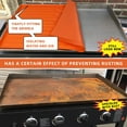 thumbnail image 6 of Babyfond 35.5" x 21.5" Griddle Silicone Protective Mat Cover with Heat Proof & Tall Edge, 6 of 6