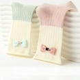 thumbnail image 3 of 4 Pairs Toddler Baby Girl Kids Socks, Cute Bow Soft Cotton Crew Socks, 0~5T, 3 of 7