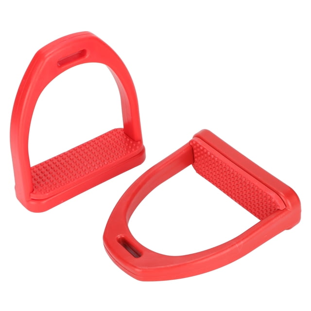 Stirrups, 1 Pair Horse Stirrups Rubber Pad Baseball Stirrups English Saddle Engineering Plastics Stirrups Horse Riding Tool Accessories for Horse Riding