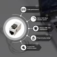thumbnail image 3 of Acoplador Keystone FGB Cat6 blindado hembra a hembra RJ45 x10, 3 of 7