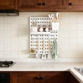 thumbnail image 6 of PEIBang Pegboard Combination Wall Organizer Kit,Pegboard Wall Mount Panel with Hooks for Home Office Supplies,11.8x16.5 Inch, 6 of 6