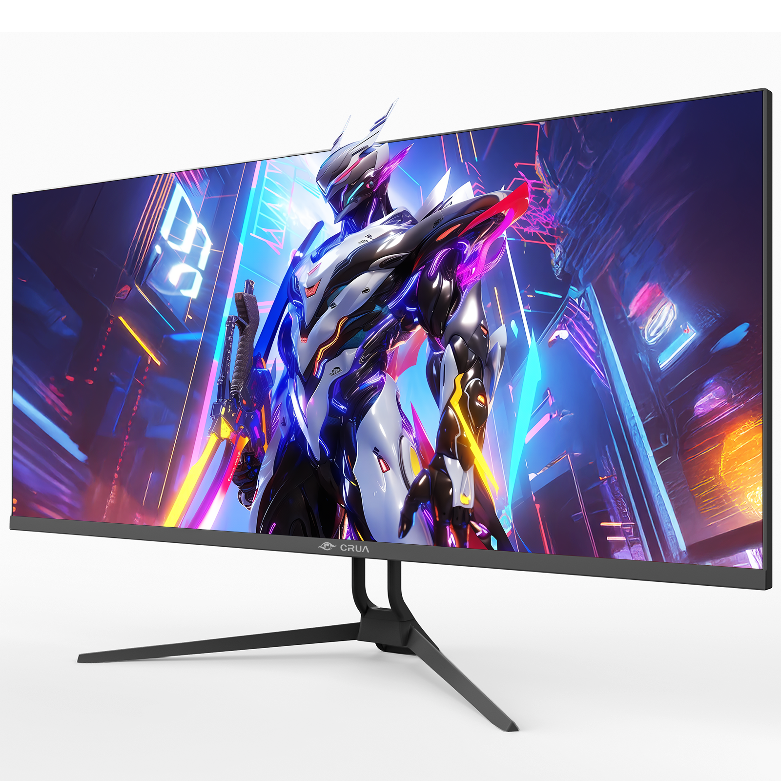CRUA 34 Inch UWQHD Ultrawide Gaming Monitor, 165Hz, Built-in