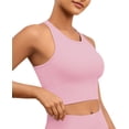thumbnail image 2 of Camiseta sin mangas AegisChic Longline con sujetadores deportivos de yoga para mujer, 2 of 6