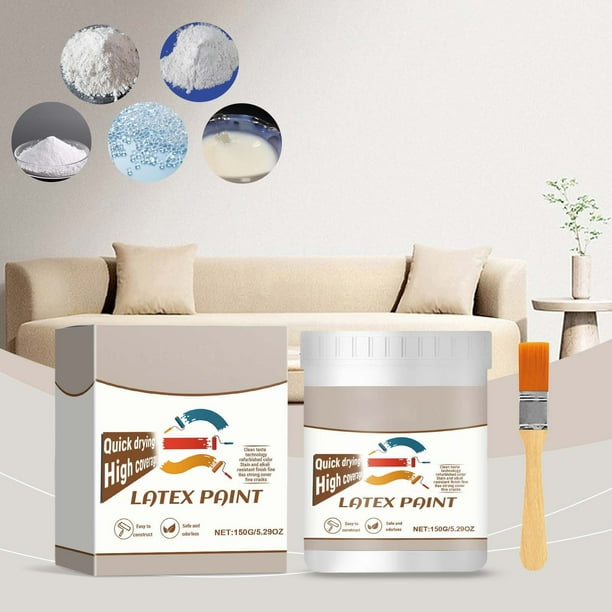 Pintura para Paredes, Limpieza Interior, Cubre Manchas de Aceite y Otras Manchas. Incluye Brocha. | Limpieza Eficaz | Materiales Duraderos | Multifuncional | 1 * Pintura para Paredes + 1 * Brocha