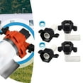 thumbnail image 2 of qiya 1/2"x14 NPTx1/2" Barb Elbow and Straight Swivel Adapter RV Water Pump Fittings, 2 of 6