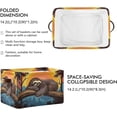 thumbnail image 2 of Coolnut Sleeping Sloth Foldable Storage Basket for Shelves, Collapsible Sturdy Storage Bin with Handles, Canvas Storage Cube for Organizing Closet 1PC Home Decor, 2 of 7