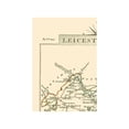 thumbnail image 4 of Historic Map - Leicestershire County England - Cary 1792 - Vintage Wall Art, 4 of 4