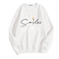 thumbnail image 4 of Womens Oversized Fall T Shirts Tops for Woman Women's Fashion Long Sleeve Round Neck T-Shirt Printing Loose Blouse Hoodless Sweatshirts White Xl, 4 of 4