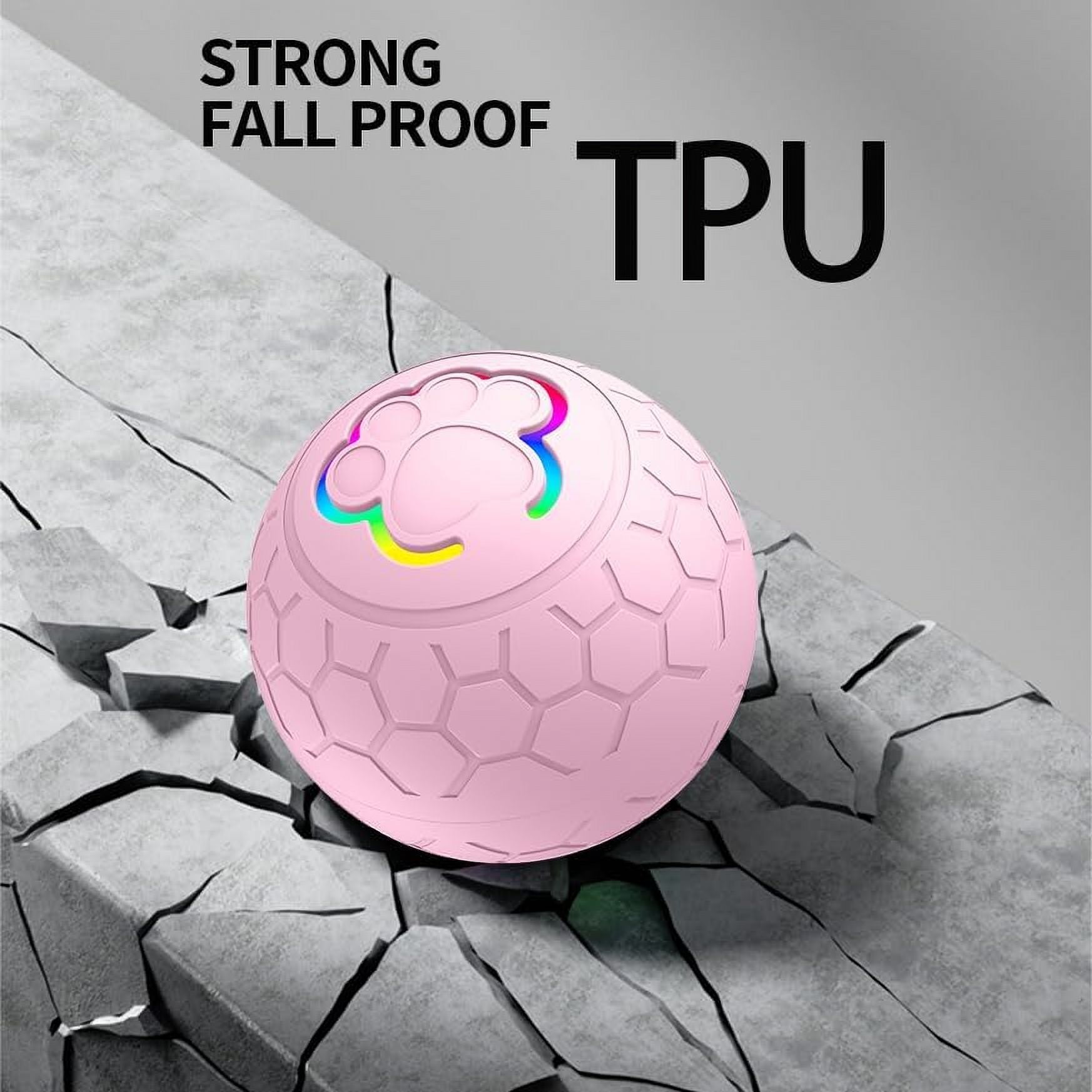 Self Moving Balls For Dogs, Smart Interactive Dog Toys Ball, Activated Rolling Ball for Dogs - Durable USB Rechargeable Dog Toy for Puppies, Small, and Medium Dogs, Fun Gift for Boredom(Pink)