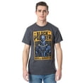 thumbnail image 5 of Black Panther Men's Distressed T'Challa King Of Wakanda Adult Heather T-Shirt Tee, 5 of 6