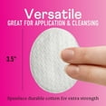thumbnail image 6 of Swisspers Premium Cotton Ovals, 100% Chlorine Free Cotton, Dermatologist Tested, Soft, Strong, Sensitive Skin Safe, Absorbent, Hypoallergenic, Cruelty-Free, Vegan, Paraben Free, 50 Pads, 6 of 8